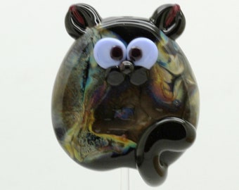 ready to ship lampwork cat bead A10-6