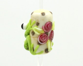 Ready to ship Margo lampwork beads frog A3-14