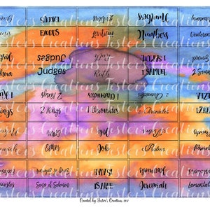 Bible Tabs-Double Sided-PRINTABLE-tri-color-2-MD-for-TAB Punch-Digital Download