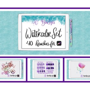 FC-watercolor-set-PROCREATE  Brushes-DIGITAL Download
