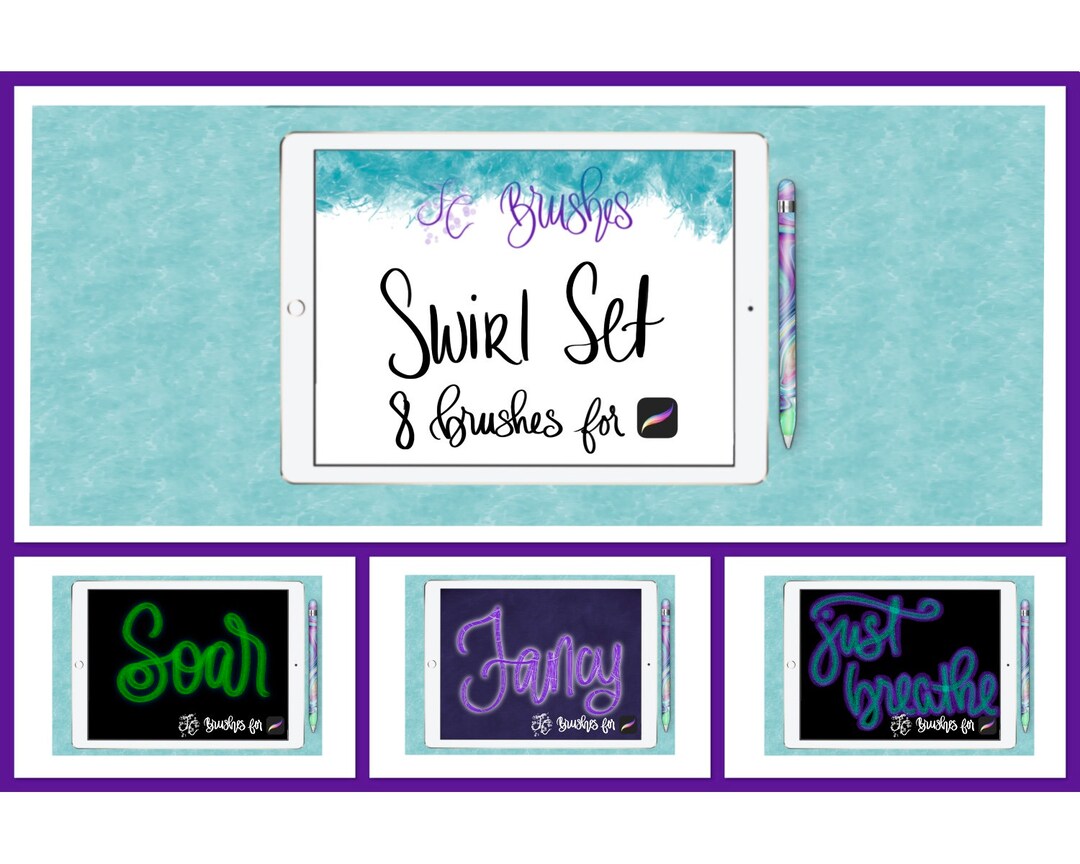 Fcswirl Set1procreate Brushes DIGITAL Download Etsy