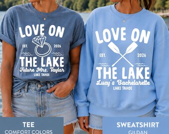 Custom Lake Bachelorette Sweatshirts, Bride & Bridesmaid Party Tees