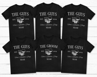 Bachelor Party Custom Shirts, The Guys, Groomsmen, Custom Luxury, Bachelor Party Gifts, Matching  Shirts, Bridal Party Shirt, Wedding Party