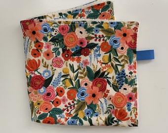 Rifle Paper floral snuggle blanket