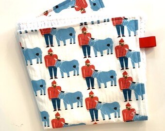 Paul Bunyan snuggle blanket