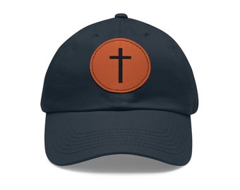 Christian Cross Logo Snapback Hat- Handmade