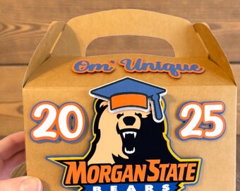 Custom Graduation Favor Boxes | Personalized Grad Goodie Box | Class of 2026 | School Colors & Mascot