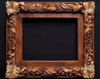 Handmade Wooden Picture Frame Timeless Elegance for Classic Display