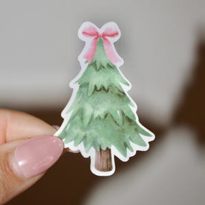 Christmas Tree Bow Sticker