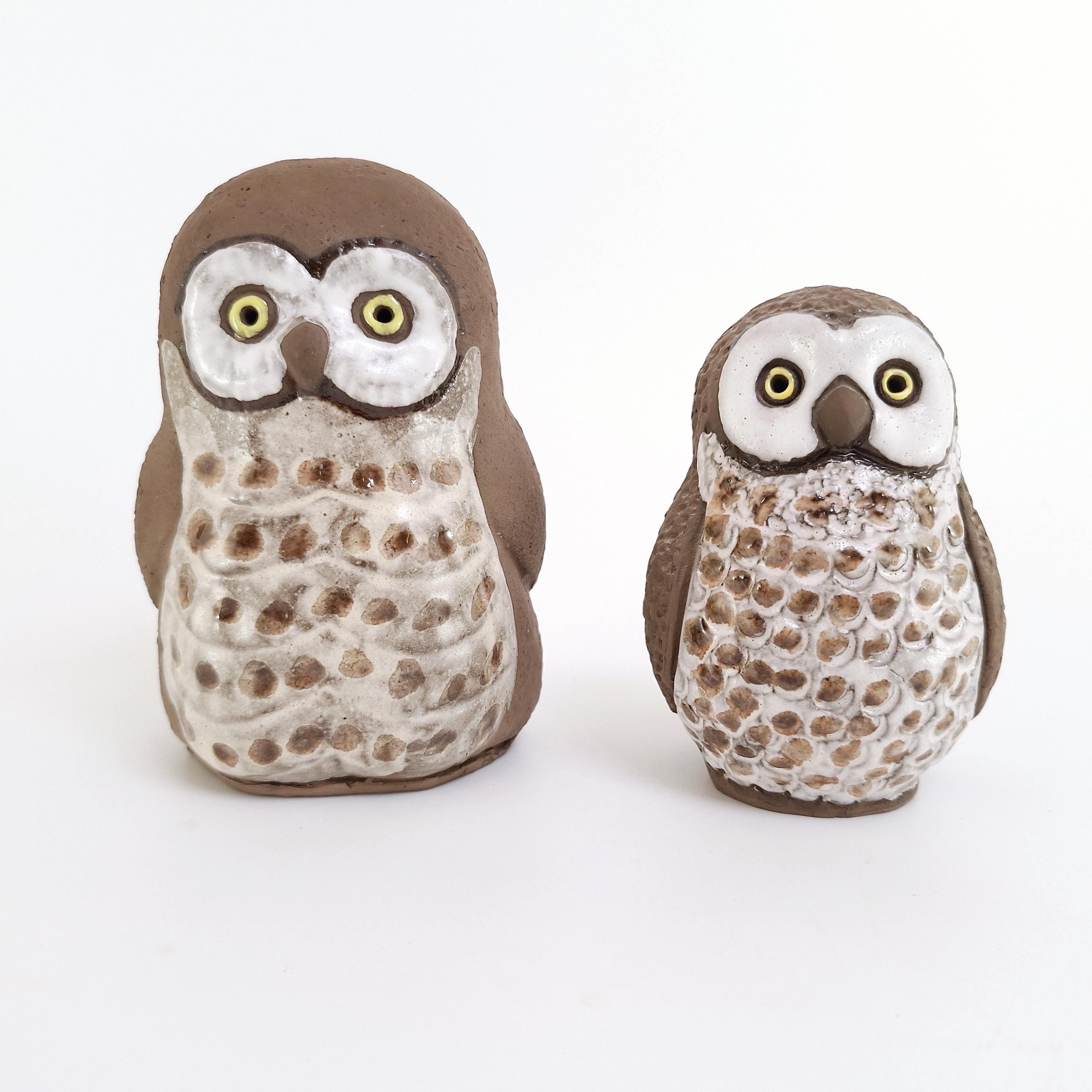 陶器のフクロウの置物 - Etsy 日本
