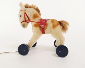 Vintage Pull-Toy Pony – Steiff, Germany – 1950s