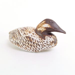 Paul Hoff, Gustavsberg, Sweden – Handpainted Ceramic Female Eider Figurine &quot;Åda&quot;, Arkipelag – 1980s
