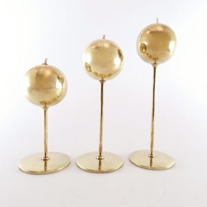 MCM Brass Oil Lamps, 3 pcs – Scandinavian Vintage Decor – 1950s / 1960s