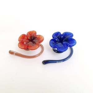 Art Glass Flowers – AS Glass Nuutajärvi, Finland – Scandinavian Vintage Decor