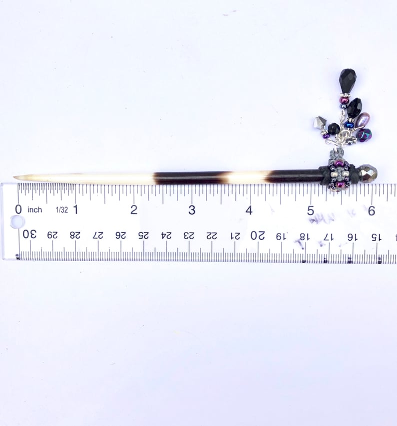 Beaded Hair Stick Hairstick Porcupine Quill Hair Pin African Porcupine Quill hair Stick