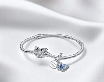 PANDORA スターリングシルバー ハートクラスプ スネークチェーン