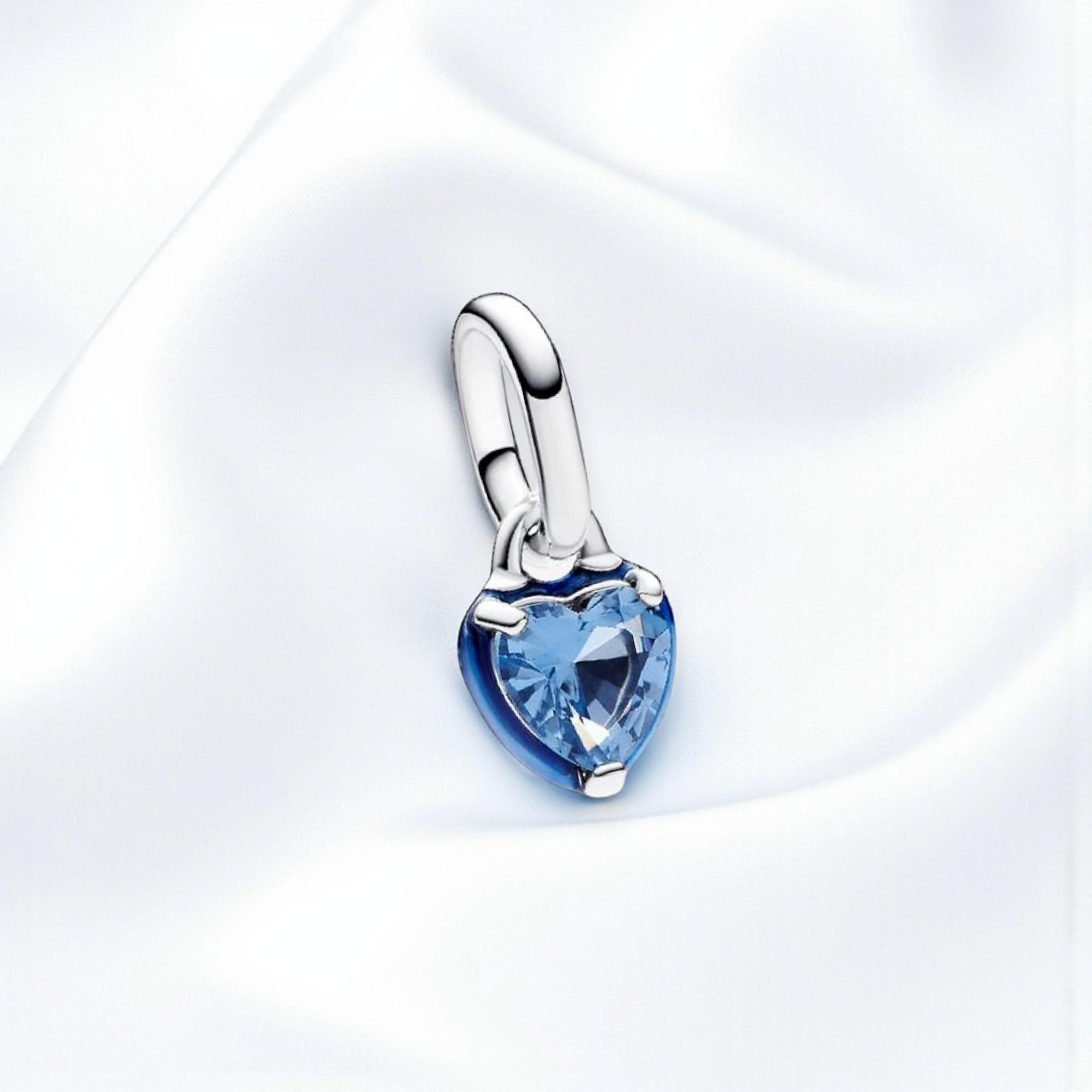 Purple Chakra Heart Mini Dangle Charm, Fancy Luxury Jewellery