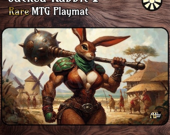 Jacked Rabbit I - 24&quot;x14&quot; - *RARE* MTG Playmat or Board Game Mat for TCG