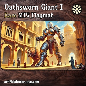 Eidgeschworene Gigant I - *RARITÄT* - 24"x14" - MTG Spielmatte oder Brettspiel Matte für TKG
