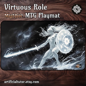 Tugendhafte Rolle *MYTHIC* - 24"x14" - MTG Spielmatte oder Brettspiel Matte für TKG