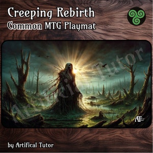 Creeping Rebirth - 24"x14" - Tapete de juego MTG o tapete de juego de mesa para TCG
