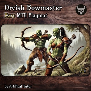 Orcish Bowmaster - 24"x14" - *RARE* MTG Playmat o tapete de juego de mesa para TCG