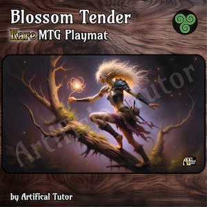 Blossom Tender - 24"x14" - Tapete de juego MTG o tapete de juego de mesa para TCG