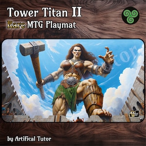 Tower Titan II - 24"x14" - *SELTEN* MTG Spielmatte oder Brettspielmatte für TCG