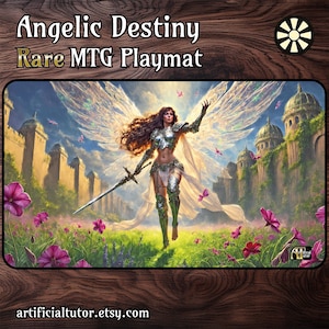 Angelic Destiny - *RARITÄT* - 24"x14" - MTG Spielmatte oder Brettspielmatte für TKG