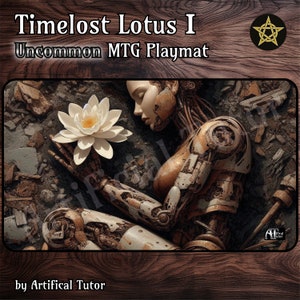 Timelost Lotus I – 24"x14" - MTG Spielmatte oder Brettspielmatte für TCG