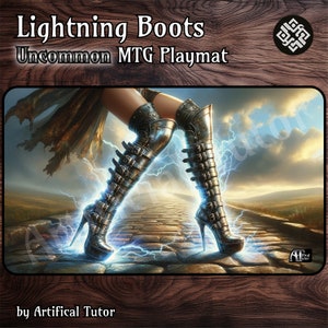 Botas relámpago - 24"x14" - *UNCOMMON* MTG Playmat o tapete de juego de mesa para TCG
