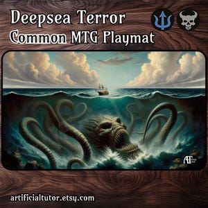 Deepsea Terror *COMMON* - 24"x14" - Tapis de jeu MTG ou tapis de jeu de société pour TCG