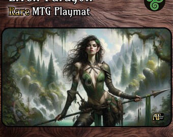 Elven Paragon - 24&quot;x14&quot; - MTG Playmat or Board Game Mat for TCG