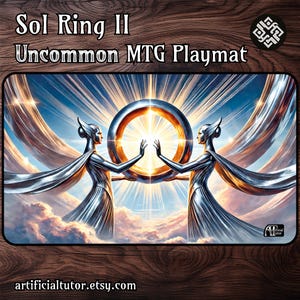 Anillo Sol 2 - *POCO COMÚN* - 24" x 14" - Tapete de juego MTG o tapete de juego de mesa para TCG