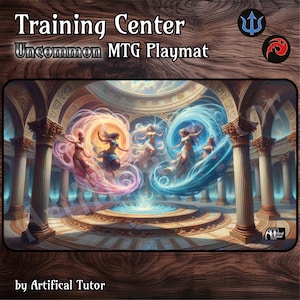 Centro de entrenamiento - 24"x14" - Tapete de juego MTG o tapete de juego de mesa para TCG