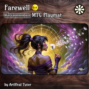Adiós x) - 24"x14" - Tapete de juego MTG o tapete de juego de mesa para TCG