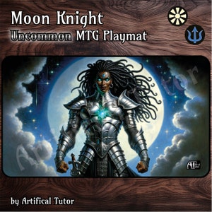 Moon Knight - 24"x14" - Tapete de juego MTG o tapete de juego de mesa para TCG
