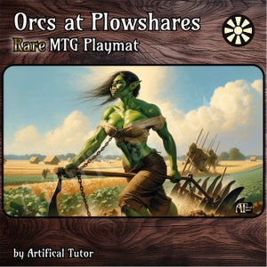 Orks bei Pflugscharen – 24"x14" - MTG Spielmatte oder Brettspielmatte für TCG
