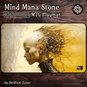 Mind Mana Stone - 24"x14" - *UNCOMMON* MTG Playmat o tapete de juego de mesa para TCG