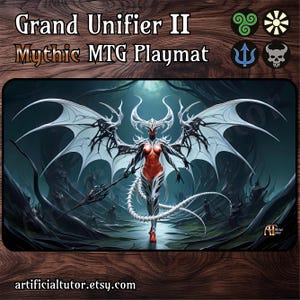 Grand Unifier 2 *MYTHIC* - 61 x 35 cm - Tapis de jeu MTG ou tapis de jeu de société pour TCG