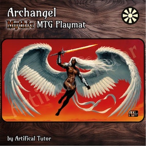 Erzengel - 24"x14" - *MYTHIK* MTG Spielmatte oder Brettspielmatte für TKG
