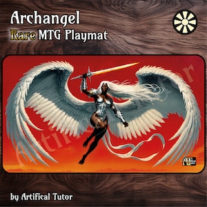 Erzengel - 24"x14" - *RAR* MTG Spielmatte oder Brettspielmatte für TKG