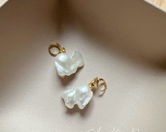 Large Baroque Pearl Earring