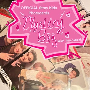 Sac mystère OFFICIEL KPOP Stray Kids PHOTOCARD ! (cartes photo endommagées, imprimées ou mal imprimées uniquement) lire la description