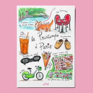 Illustration - Printemps à Paris