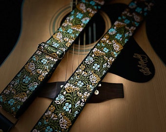 Wildflower premium guitar strap