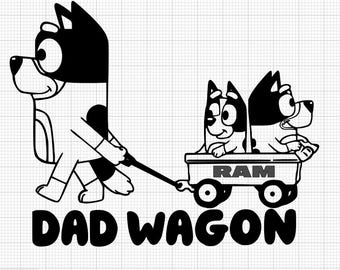 RAM Bluey Dad Wagon Decal