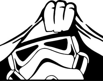 Peeping Storm Trooper Decal