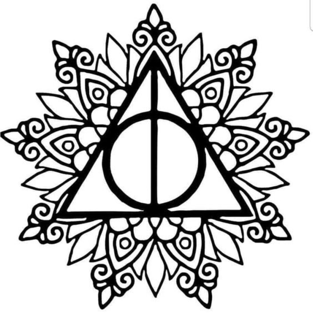 Deathly Hallows Decal - Etsy