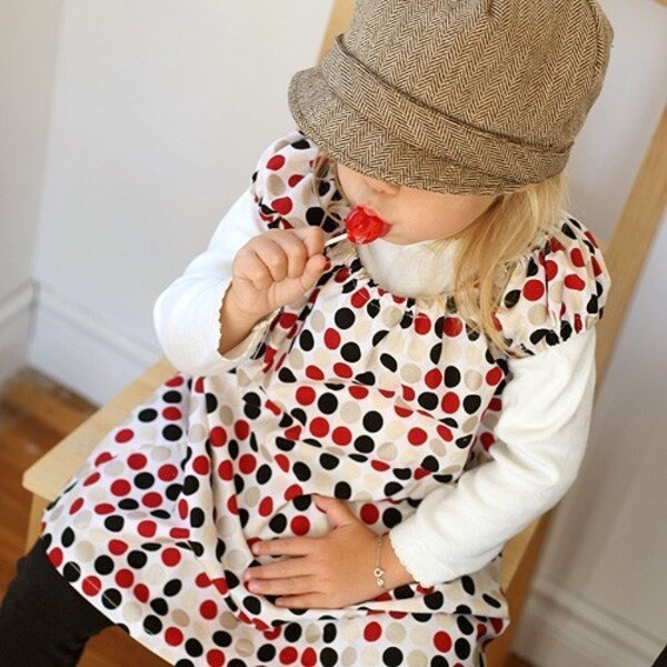 Sweet Little Holiday Dress - Custom made 2T to 5T